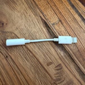 Apple Headphone Jack to Light ing Adapter.